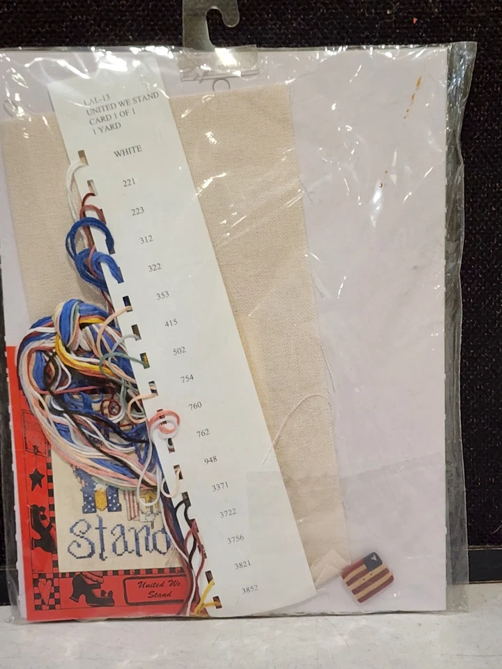 SEALED 2001 A Little Alma Lynne "United We Stand" Counted Cross Stitch Kit #13 - Image 2 of 2