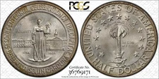 1936 S Classic Commemorative Columbia, South Carolina, Sesquicentennial PCGS MS-