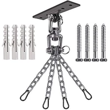  Heavy Bag Hanger,Wall Ceiling Mount Hook 360° heavy bag hanger with chain