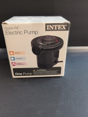 Intex 66619WL Quick-Fill AC Electric Air Pump for Inflatable Mattress - Black
