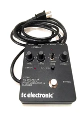 TC Electronic SCF Stereo Chorus Flanger Guitar Effect Pedal (Black)