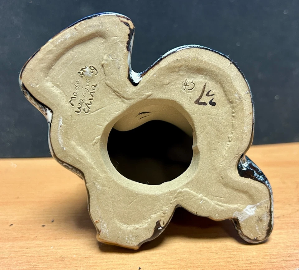 Vintage Chinese Wanjiang Clay Buddha Mudman #4416 - Image 3 of 3