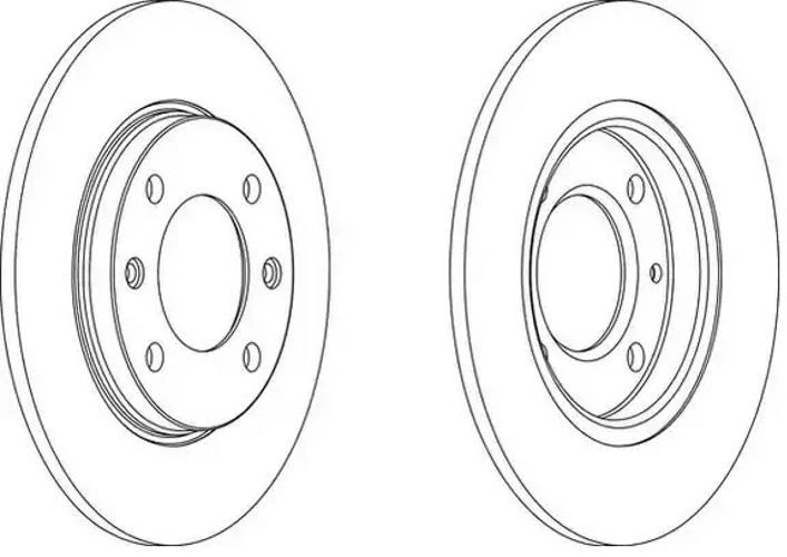 2x BREMBO 08.5334.75 Disque de frein Arrière convient pour PEUGEOT 207 (WA, WC) - Photo 3/4