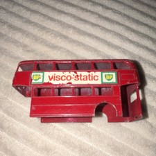 BP Vintage Visco-Static Red Double Decker Bus Body Shell Toy Part