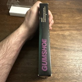 Gumshoe (Nintendo NES) Complete CIB - 5-Screw Hangtab Gloss Sticker - Authentic