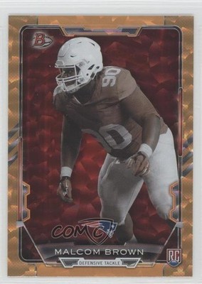 2015 Bowman Rookies Orange Ice 13/50 Malcom Brown #71 RC 0f8