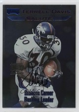 1999 Playoff Momentum SSD Salute /150 Terrell Davis #TD13 Auto HOF