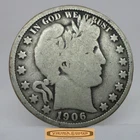 1906 Barber Silver Half Dollar - #C55318NQ