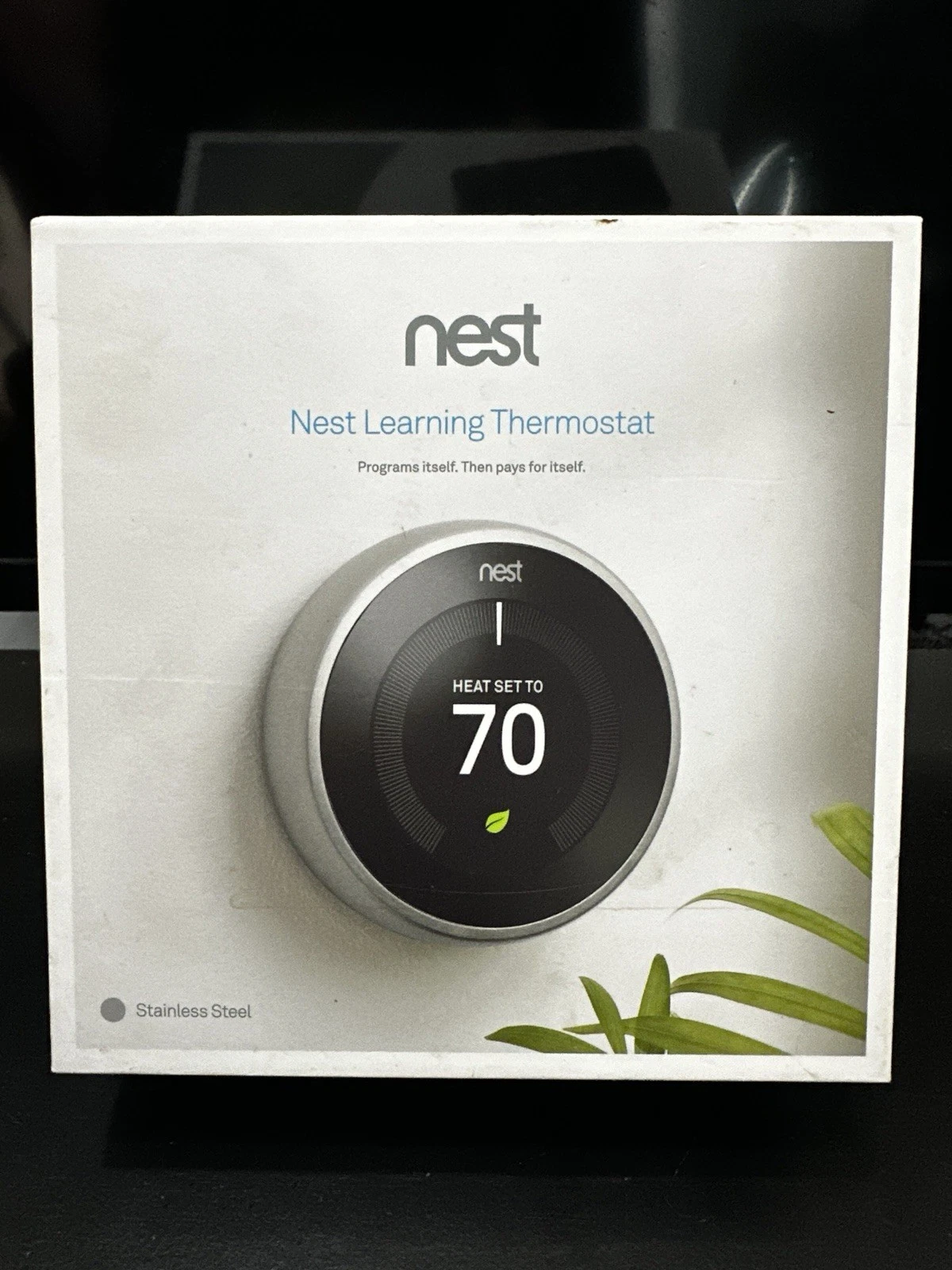 Nest Learning Thermostat 3rd Gen Stainless Steel T3007ES New Open Box USA