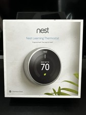 Nest Learning Thermostat 3rd Gen Stainless St...