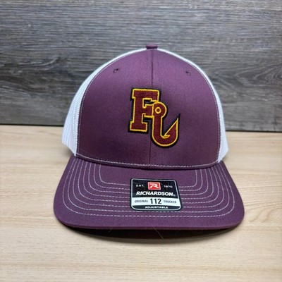 Forest Lake Hat Cap Snap Back Maroon Trucker Minnesota Fishing Richardson