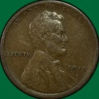 1915-S Lincoln Wheat Cent Choice Very Fine VF+ Coin #40286