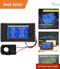 Digital Power Meter AC Voltage Current Energy LCD Amperemeter Voltage Monito
