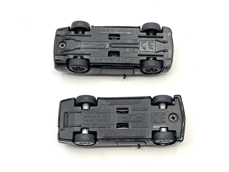 Majorette Dodge Challenger SRT Demon & Mercedes-Benz 190 E 2.5-16 Revolution II - Image 4 of 4