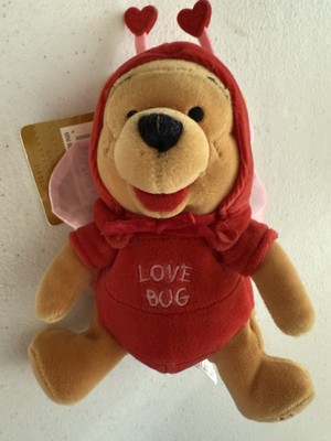 Winnie the Firefly Pooh Bear Butterfly Love Bug Bean Bag Plush Disney Stuffy