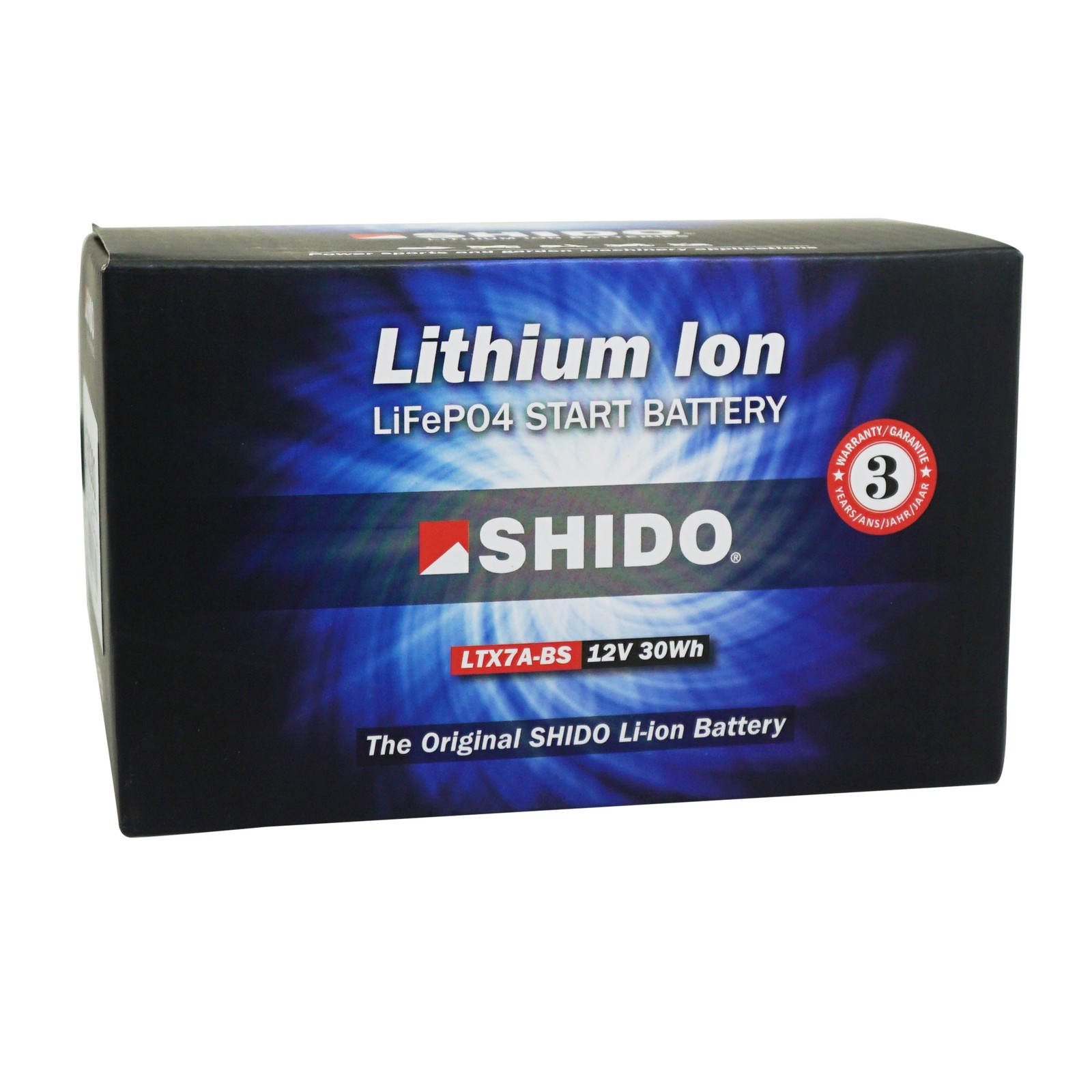 Batterie Shido LTX7A-BS lithium-ion 12V remplace votre batterie en panne