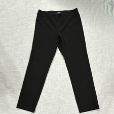 Adrianna Papell Women's Black Solid Regular Pants Size 6