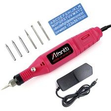 Afantti Corded Electric Engraver Pen Engraving Etching Tool Corded, Red