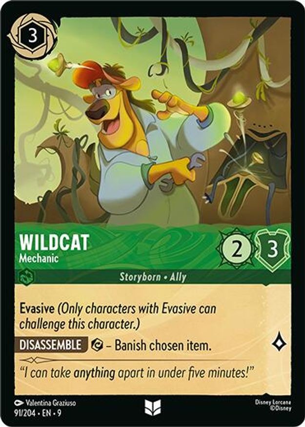 Lorcana Wildcat - Mechanic (91/244) Ch. 09 Fabled NM