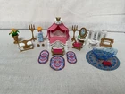 Vintage Playmobil Fairy Tale Princess Castle Royal Chambers Bath & Bedroom Sets