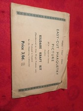 Unopened Vintage Marquetry Picture Set 7.5 " Long