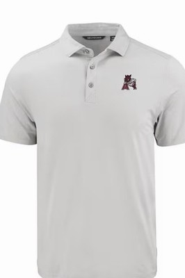 NWT Men s CUTTER AND BUCK ARKANSAS RAZORBACKS Polo Shirt XL Grey Leaning Hog 