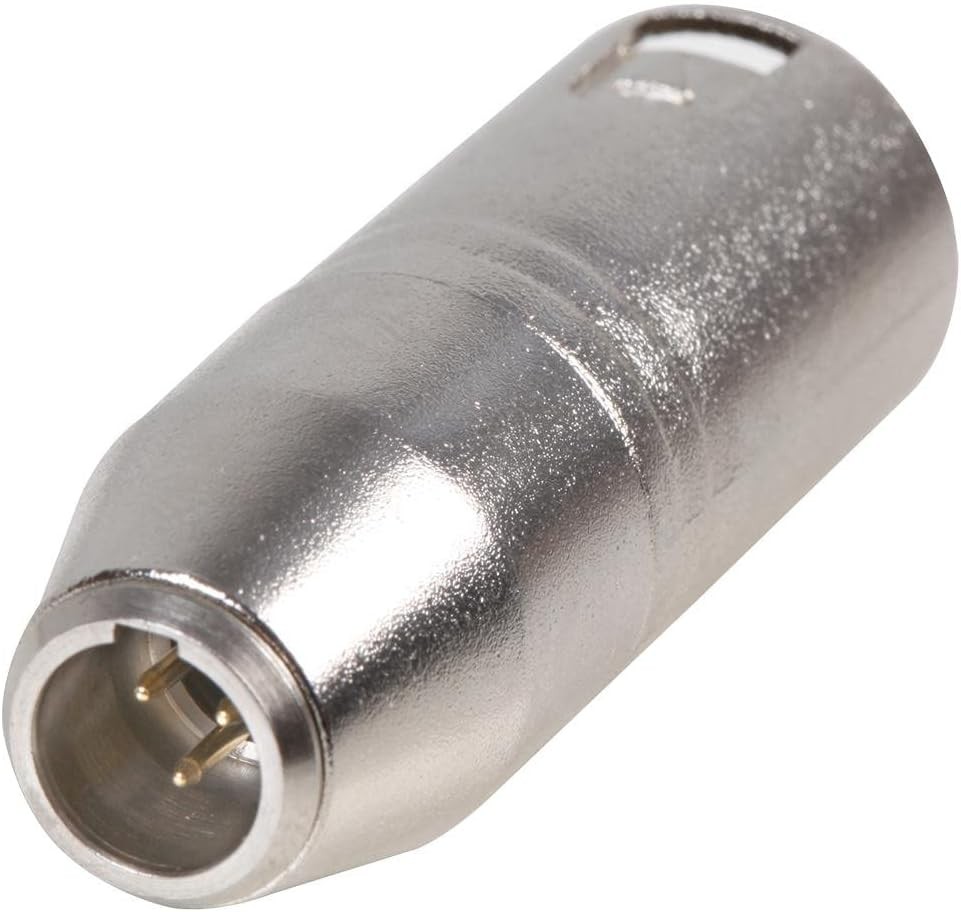 Cable-Core XLR male plug to Mini XLR male plug adaptor connector