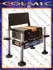 Paniere Colmic VETERAN 300+ BACK panchetto seduta sgabello pesca gambe ø36mm