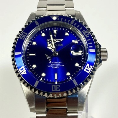9204OB Invicta Mens Pro Diver Coin-Edge 37.5mm Stainless Steel Blue Dial Watch