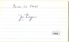 Joe Dugan -Autograph- 1917-1931 PHILA,BOSOX,NYY JSA-COA