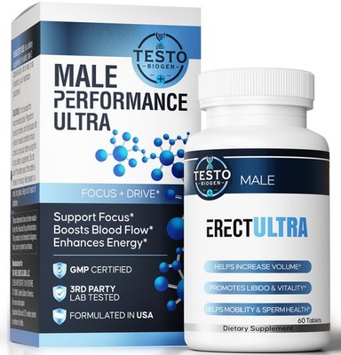 Male Enhancing Supplement - Fast Acting Performance 60 Count (Pack of 1)