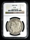 1896 S Morgan Dollar NGC F12