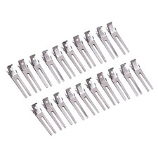 Double Prong Hair Clips Metal Alligator Curl Salon Styling 1.77 Inch 50 PCS