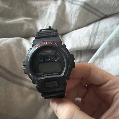 Vintage Casio G-Shock DW6900 1289 Digital  Watch Military 90s Black Need Battery