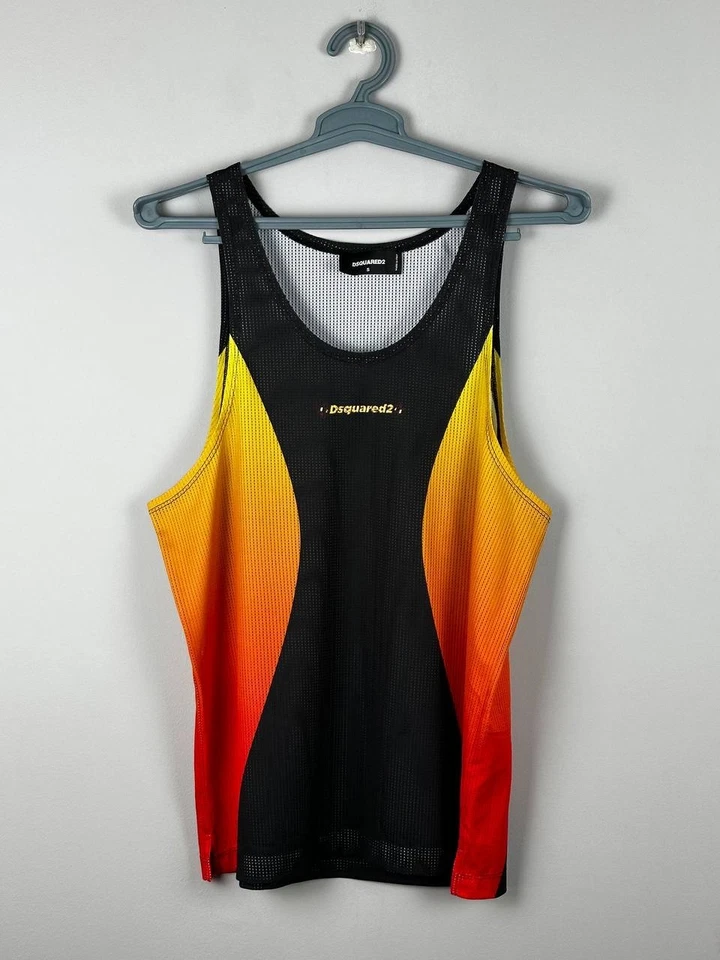 Dsquared2 роскошь сетки Sport Майка размер S - Изображение 2 из 4