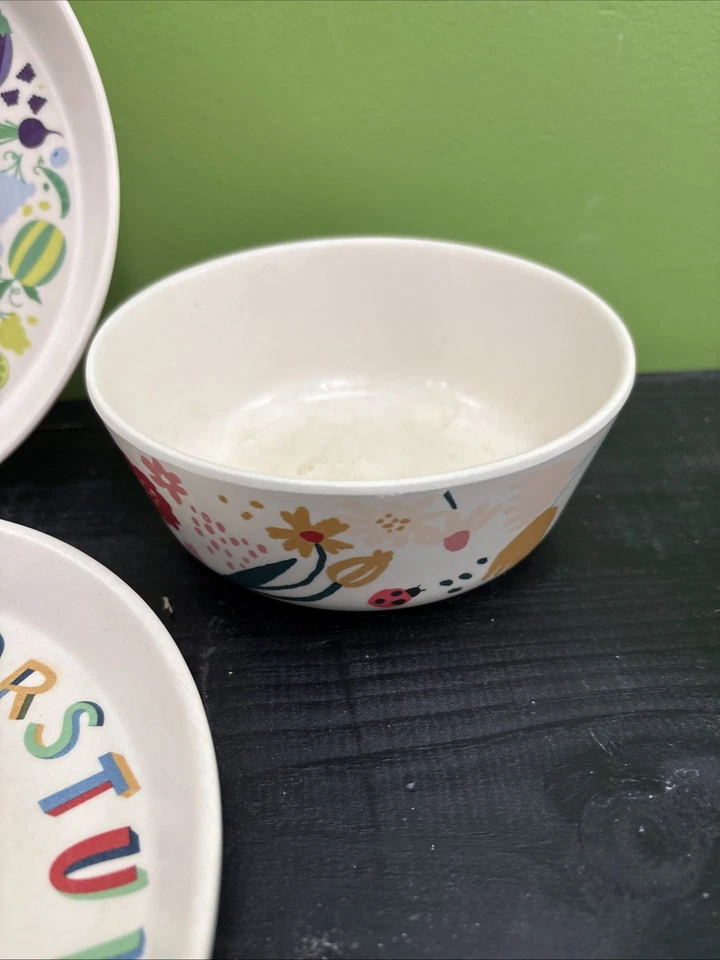 Juego de 3 cuencos de frutas/números para vajilla infantil Pillowfort Foto 4 de 4