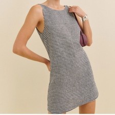 Reformation Rosemond 100% Linen Dress  Scooped Back Size 4 Made In USA