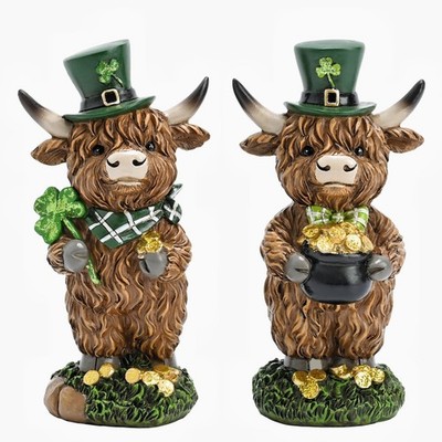 Valery Madelyn St Patricks Day Decorations for Home, 2Pcs Medium, Brown