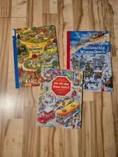 3 x Wimmelbücher XL blaues Auto, Weihnachts  Wimmelbuch 25x36 cm groß riesig
