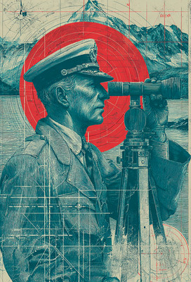 Naval Officer Surveyor Blueprint Art Poster 24x36'' Vintage Maritime