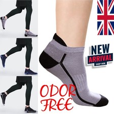 Trainer Socks Mens Cotton Ankle Socks Top Adults Odor Free 6-8, 8-11 Sizes