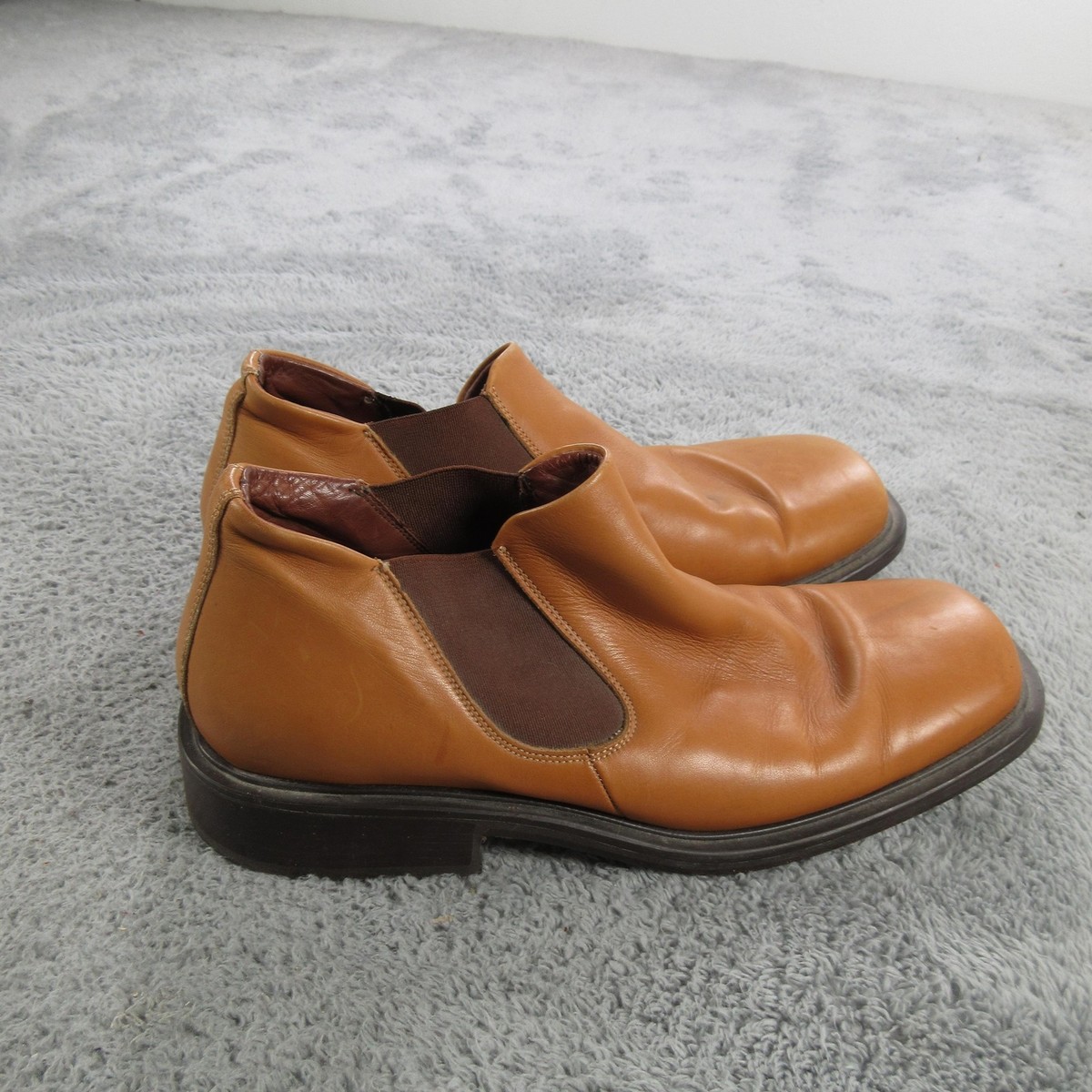Barneys New York Suede Chelsea Boots Men\'s Size 8.5 Fit BIG More Like 9.5 Brown Barney main image 2
