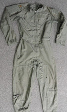 SUMMER FIRE RESISTANT FR 27P FLYERS COVERALLS GREEN FLIGHT SUIT 36R
