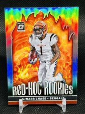 2021 Panini Donruss Optic Red Hot Rookies Ja'Marr Chase #RHR-4 Silver Prizm RC