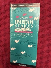 1991 JIM BEAM STAKES PROGRAM—HANSEL+++ VERY HARD TO FIND PROGRAM