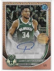 2025-26 BOWMAN NBA GIANNIS ANTETOKUNMPO ROSE GOLD AUTO BCA-GA s#1/1!!