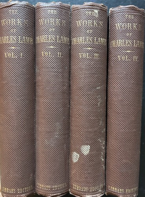 #ad #ad Antique 1860 The Works of Charles Lamb 4 Volume Set Crosby Nichols Boston $48.50