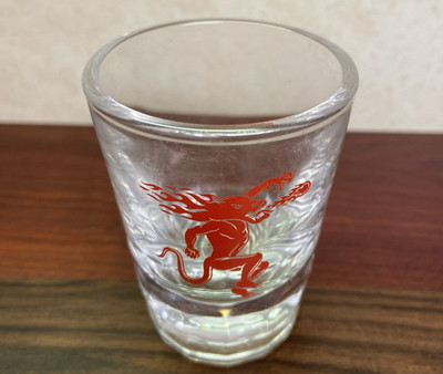Fireball Cinnamon Whiskey Thick Glass Shot Glass