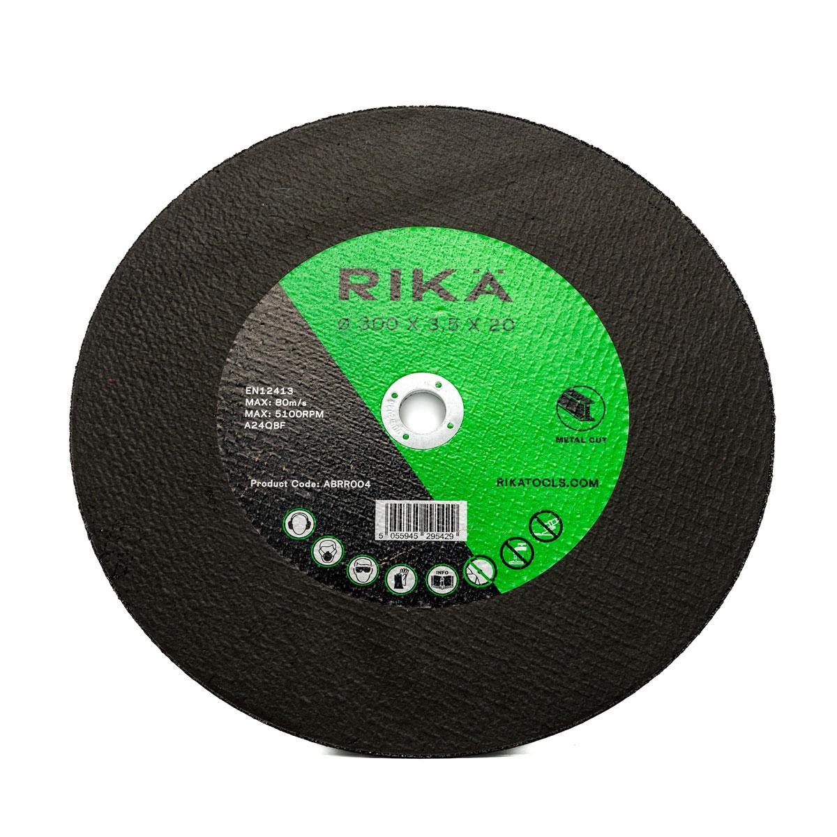 RIKA Metal Cutting Disc 300 mm x 3.5 x 20mm High Performance Premium Abrasive
