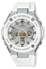 Unused CASIO G-SHOCK G-STEEL GST-W300-7AJF White Radio Solar Men's Watch in Box